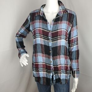 About a girl flannel shirt med